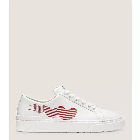 Stuart Weitzman Halle Heart Low-Top Sneaker Size 8 NWT - Picture 2 of 12